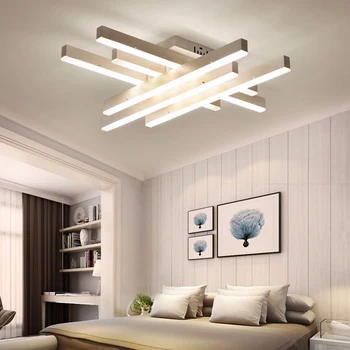 LED akrilik avize ışık oturma odası yatak odası mutfak için uzaktan kumanda ile Modern beyaz ağaç dalı tavanda asılı lamba