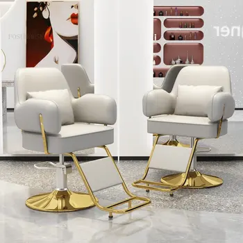 Moda Ev Kaldırılabilir Berber Sandalyeleri Kuaför Daire kuaför sandalyesi Basit Güzellik Salonu Berber Dükkanı Arkalığı Sandalye