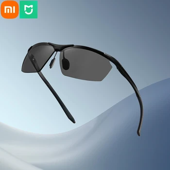 Moda Xiaomi Mijia Spor Güneş Gözlüğü Kavisli Naylon Yüksek Çözünürlüklü Polarize Lensler UV400 Petrol Kirliliği Önleme Sürüş 0