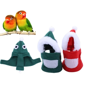 Noel Kuş Giysileri Komik Kış Sıcak Kuşlar Kostüm Parakeets Cockatiel Kakadu Papağan Kış Giysileri