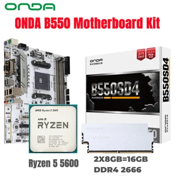 ONDA B550 Anakart Kiti İle Ryzen 5 5600 CPU İşlemci DDR4 16GB (2 * 8GB) 2666MHz Bellek AM4 Seti