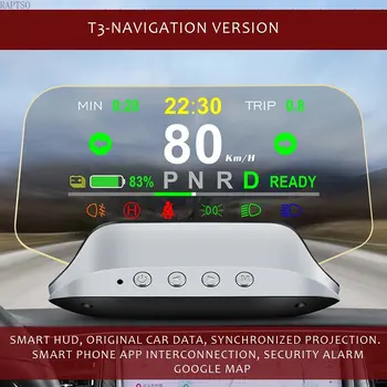 Otomatik Head Up Ekran Tesla Modeli 3 Model Y 5.1 İn HD Araba HUD T1 Hız Saati İle Dişli Pil Gücü Kilometre Araba Aksesuarları