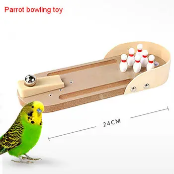 Papağan Oyuncakları Xuan Feng King Kong Keşiş Papağan Kuş Oyuncak Bulmaca Eğitim Ekipmanları Prop Mini Bowling