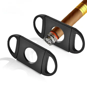 Paslanmaz Çelik Puro Kesici Yeni Metal Klasik Giyotin Makas Hediye Taşınabilir Sigara Aksesuarları Hediyeler İçin Adam serin araçlar