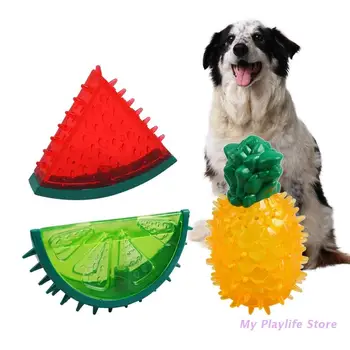 Pet Oyuncaklar Molar Diş Soğutma Sakız Bite Oyuncak Meyve Yaz Yeni Köpek Eğlence Oyuncaklar Köpekler Evcil Hayvan Aksesuarları