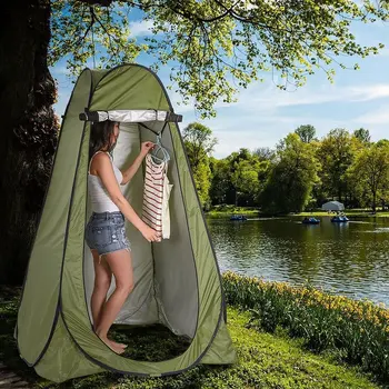 Pop-Up Pod Soyunma Odası Gizlilik Çadır Taşınabilir Açık duş çadırı Kamp Tuvalet yağmur şelteri Kamp Plaj İçin Kendi Kendine sürüş Seyahat