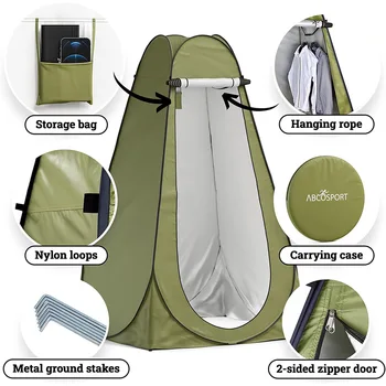 Pop-Up Pod Soyunma Odası Gizlilik Çadır Taşınabilir Açık duş çadırı Kamp Tuvalet yağmur şelteri Kamp Plaj İçin Kendi Kendine sürüş Seyahat 1