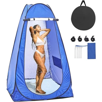 Pop-Up Pod Soyunma Odası Gizlilik Çadır Taşınabilir Açık duş çadırı Kamp Tuvalet yağmur şelteri Kamp Plaj İçin Kendi Kendine sürüş Seyahat 2