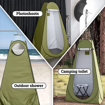 Pop-Up Pod Soyunma Odası Gizlilik Çadır Taşınabilir Açık duş çadırı Kamp Tuvalet yağmur şelteri Kamp Plaj İçin Kendi Kendine sürüş Seyahat 4