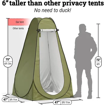 Pop-Up Pod Soyunma Odası Gizlilik Çadır Taşınabilir Açık duş çadırı Kamp Tuvalet yağmur şelteri Kamp Plaj İçin Kendi Kendine sürüş Seyahat 5