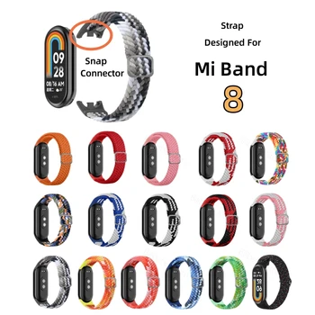 Saat Kayışı Xiaomi Mi Band için 8 Bileklik Dokuma Bilezik Bilek Sapanlar MiBand 8 band8 Smartwatch Aksesuarları