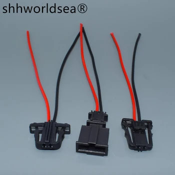 shhworldsea 2 pin plaka lambası araba kapı konektörü Gövde ışıkları Korna Sensörü Fişi VW Audi Skoda için 3B0972712 3B0972702