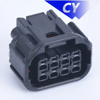 Siyah 8 pin araba su geçirmez oto konektörü 1.5 dişi LED far hoparlör fişi sensörü konnektörleri 6189-7423 1
