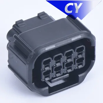 Siyah 8 pin araba su geçirmez oto konektörü 1.5 dişi LED far hoparlör fişi sensörü konnektörleri 6189-7423 3