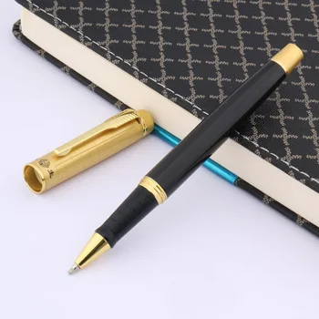 SİYAH Metal Altın tükenmez kalem Kırtasiye Ofis Okul Malzemeleri Yazma Hediye