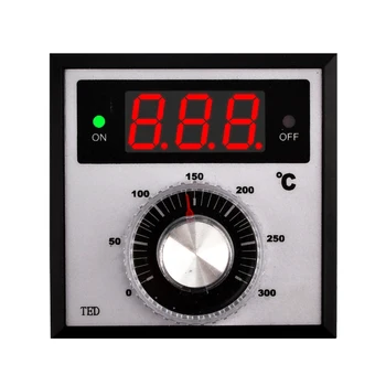 TED-2001 0-300 Santigrat Derece Elektronik Dijital sıcaklık kontrol cihazı LED Dijital Termometre AC 220V Tip K röle çıkışı