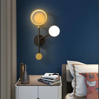 TEMAR Modern duvar lambaları LED basit yaratıcı tasarım Vintage alüminyum aplik ışıkları ev oturma odası yatak odası dekoratif