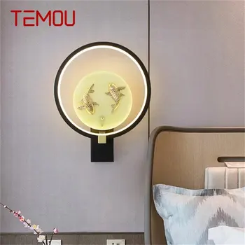 TEMOU Bakır iç mekan aydınlatması Duvar Lambası Modern Yaratıcı Tasarım Aplik Ev Oturma Odası Koridor