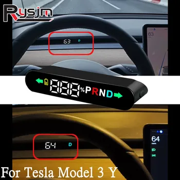 Tesla Araba Modeli 3 Model Y 2019~2022 HUD HEAD-up Ekran Dijital Kilometre Araba GPS Model 3/Y Araba Aksesuarları