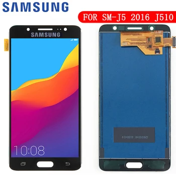 TFT Samsung Galaxy J5 2016 Ekran J510 LCD J510F Ekran dokunmatik sayısallaştırıcı cam Çerçeve Ayarlayabilirsiniz J510FN J510M J510Y J510G