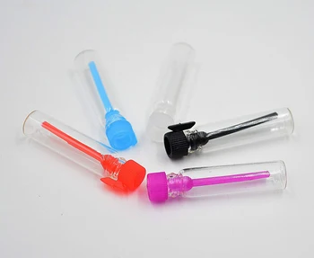 Toptan 2000 adet/grup Mini 1ml Parfüm Şişesi Boş Şeffaf Cam test tüpü Kokulu Şişe Örnek Şişeler Teneke Kutu Aromaterapi için