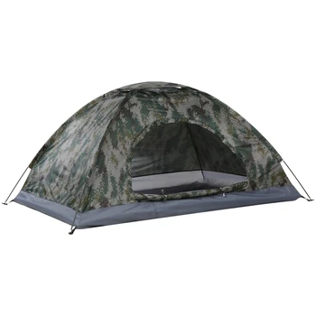 Ultralight Ayrılabilir Tek / Çift Kişilik Çadır Taşınabilir Kamp Çadırı UPF 30 + Anti-UV Kaplama plaj çadırı Açık Yürüyüş için