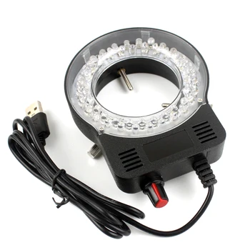 USB LED halka ışık Aydınlatıcı Lamba Sanayi Monoküler Dürbün Trinoküler Stereo Video Mikroskop Lens Kamera Büyüteç