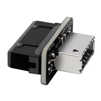 USB3. 0 19P / 20P TİP-E Adaptörü Maksimum İletim Hızı 10Gbps Ön Panel Adaptörü Dönüştürücü Fiş Anakart için