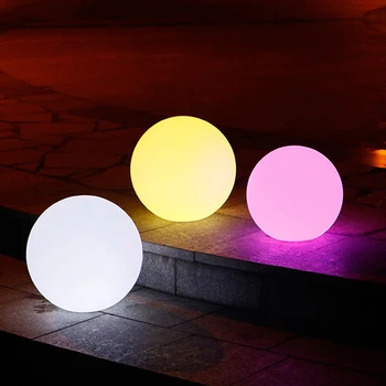 Uzaktan kumanda ile LED gece Lambası 16 renk topu gece lambası su geçirmez ışıklar çocuklar bebek odası masaüstü ev dekor süsler