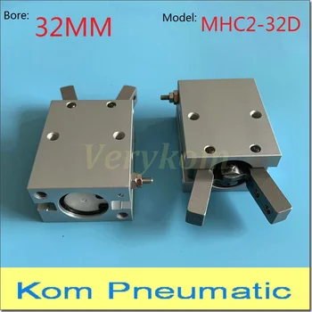 Verykom Pnömatik Parmak Tutucu Silindir 32MM Çap Gaz Kelepçesi Hava Pistonlu Çift Etkili MHC2-32D SMC Tipi İç Manyetik 0