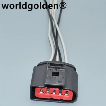 worldgolden 5 Pin 3.5 mm Konnektör Adaptörü Toplu Hava Akış Sensörü VW Golf 99-01 İçin 1J0 973 775A 1J0973775A DJ7056-3.5-21