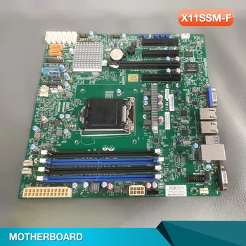 X11SSM-F İçin Supermicro sunucu ana kartı E3-1200 v6 / v5 7th / 6th Gen. çekirdek i3 Serisi 8 SATA3 (6Gbps) IPMI 2.0 LGA1151