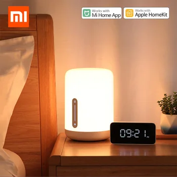 Xiaomi Başucu Lambası 2 Akıllı Masa led ışık mi ev APP Kablosuz Kontrol MİJİA Yatak Odası Masası Gece Lambası Apple HomeKit Siri