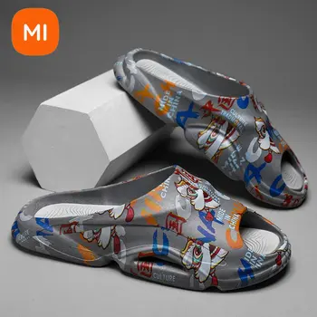 Xiaomi Yaz erkek terlikleri Moda Çok Yönlü Rahat Kapalı ve Açık Parmak arası terlik Sandalet kaymaz Rahat Moda Trendi 2