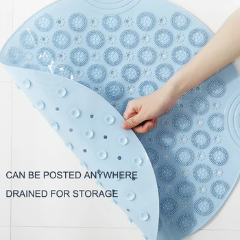 Xiaomi Yuvarlak Kaymaz Banyo Paspas emniyet duşu PVC Banyo Paspas Drenaj Deliği ile Plastik Masaj Ayak Pedi Banyo Aksesuarları Seti 1