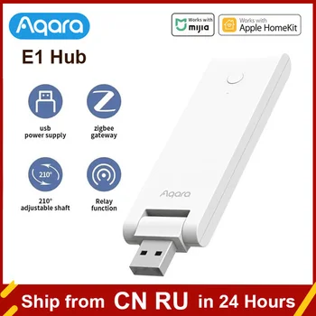 Yeni AQARA E1 Zigbee Hub USB Akıllı Ağ Geçidi Aqara Hub Kablosuz Zigbee Bağlantı Uzaktan Xiaomi MİHOME İçin Apple Homekit Kontrol