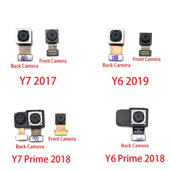Yeni Arka Arka Kamera Modülü Flex Kablo + Ön Bakan Kamera İçin Huawei Y6 Başbakan Y7 Pro Y9 2018 2019 Yedek