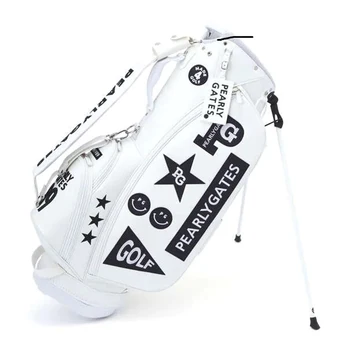 Yeni Golf Kulüpleri Çanta İnci Kapıları PG Golf Çantası Standart Çanta Beyaz / Siyah PG Golf Standı Çantası