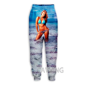 Yeni Moda 3D Baskı Jessica Alba Rahat Pantolon Spor Sweatpants Düz Pantolon koşu pantolonları Pantolon Kadınlar / Erkekler için
