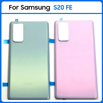 Yeni Samsung Galaxy S20 FE S20FE 5G G780 G780F Pil arka kapak Arka Kapı 3D Cam Panel Konut Case Yapıştırıcı Değiştirin