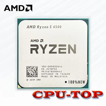 YENİ AMD Ryzen 5 4500 R5 4500 3.6 GHz 6 Çekirdekli 12 İplik CPU İşlemci 7NM L3 = 8M PCIE3.0 65W DDR4 100-000000644 Soket AM4 Hiçbir Fan