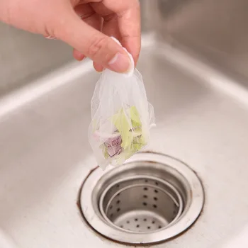 Youpin 35 adet Mutfak lavabo filtresi ekran anti tıkanma sebze havzası su bariyeri çantası çöp kalıntı filtre su kesme torbası 2