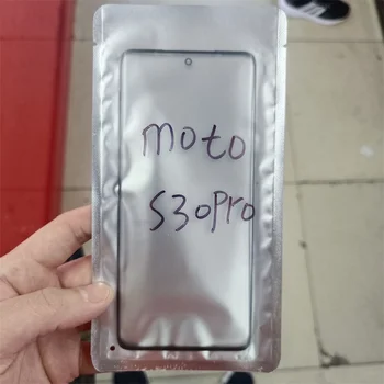 Ön Cam + OCA Motorola Moto S30 Pro XT2243 - 2 / Kenar 30 Fusion Dokunmatik Ekran Ön Panel lcd ekran Dış Cam Kapak Lens